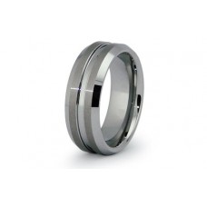 Tungsten Cabide Grooved Ring 8mm